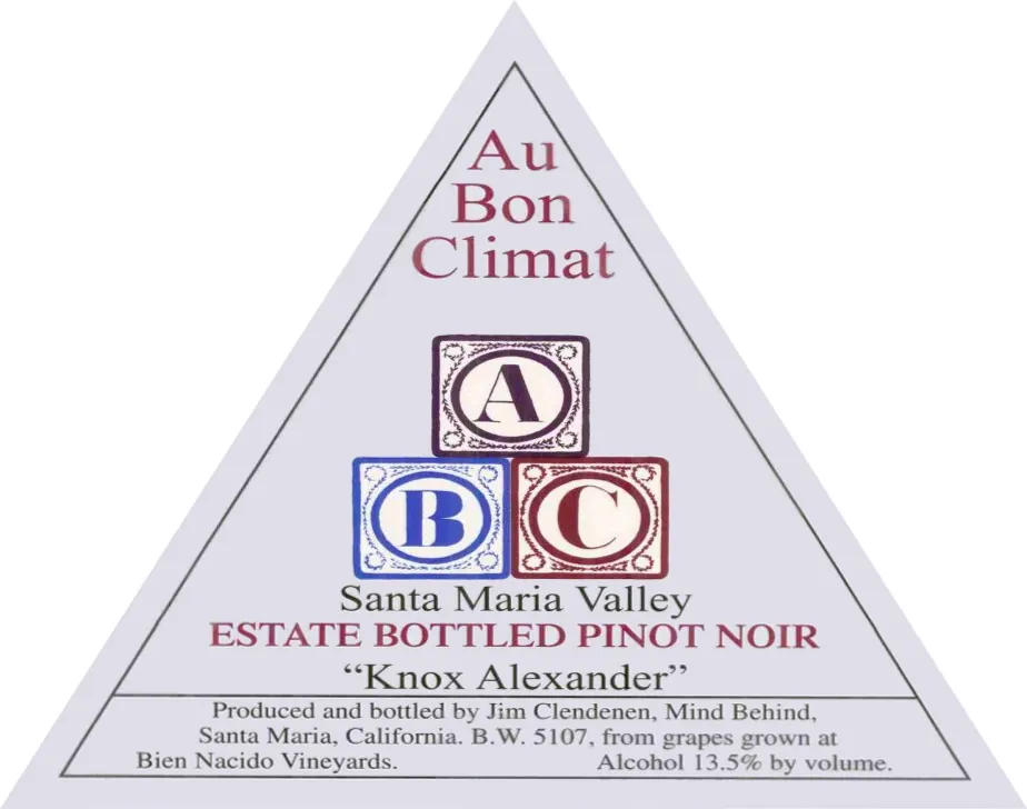 Knox Alexander Pinot Noir Bottle