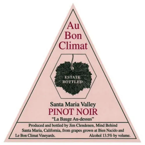 La Bauge Au Dessus Pinot Noir Bottle