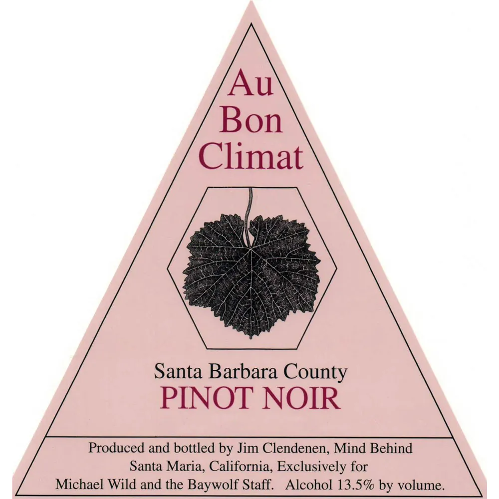 Santa Barbara Pinot Noir Bottle