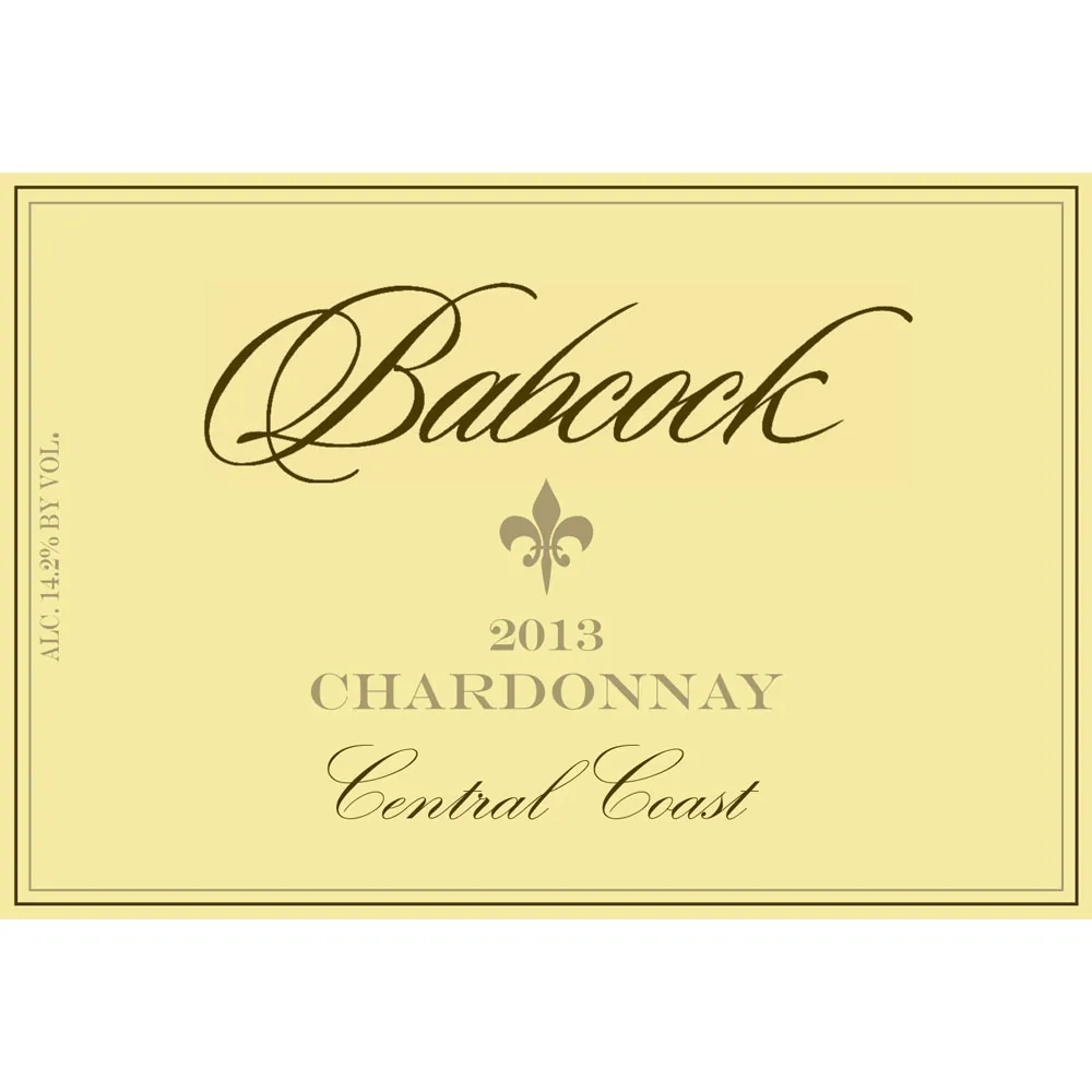 Central Coast Chardonnay Bottle