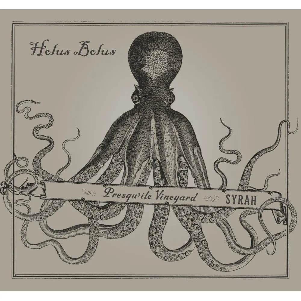 Holus Bolus Presqu'ile Vineyard Syrah Bottle
