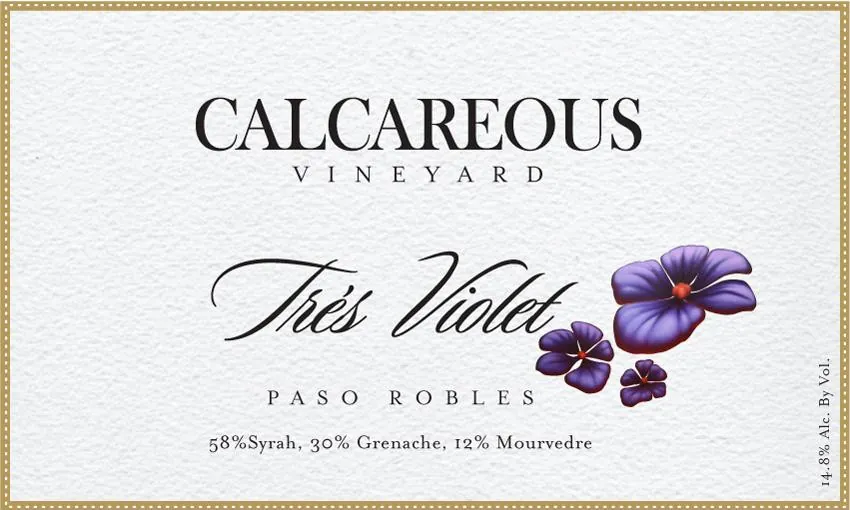 Tres Violet Bottle