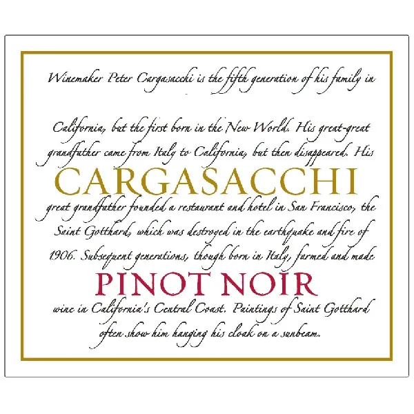 Sta. Rita Hills Pinot Noir Bottle