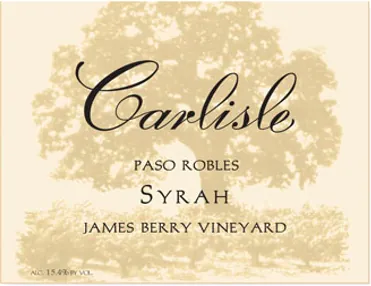James Berry Syrah Bottle