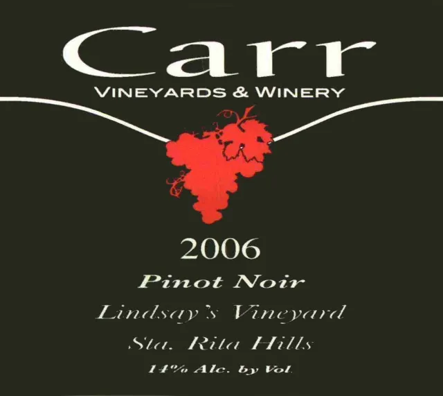 Lindsay Vineyard Pinot Noir Bottle