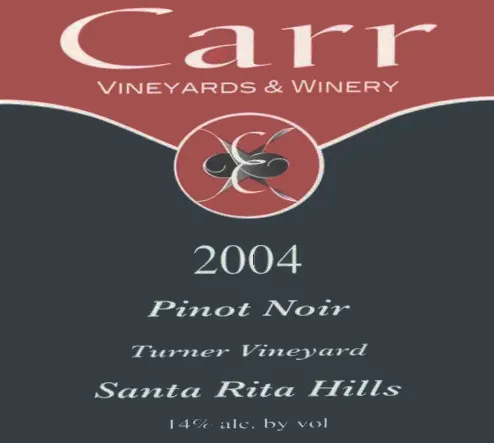Turner Vineyard Pinot Noir Bottle