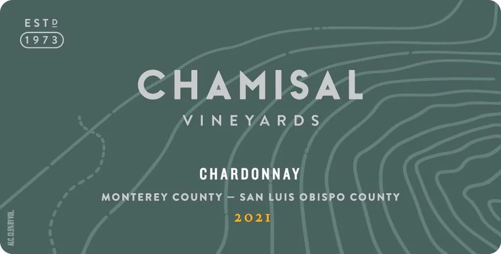Monterey-San Luis Obispo County Chardonnay Bottle