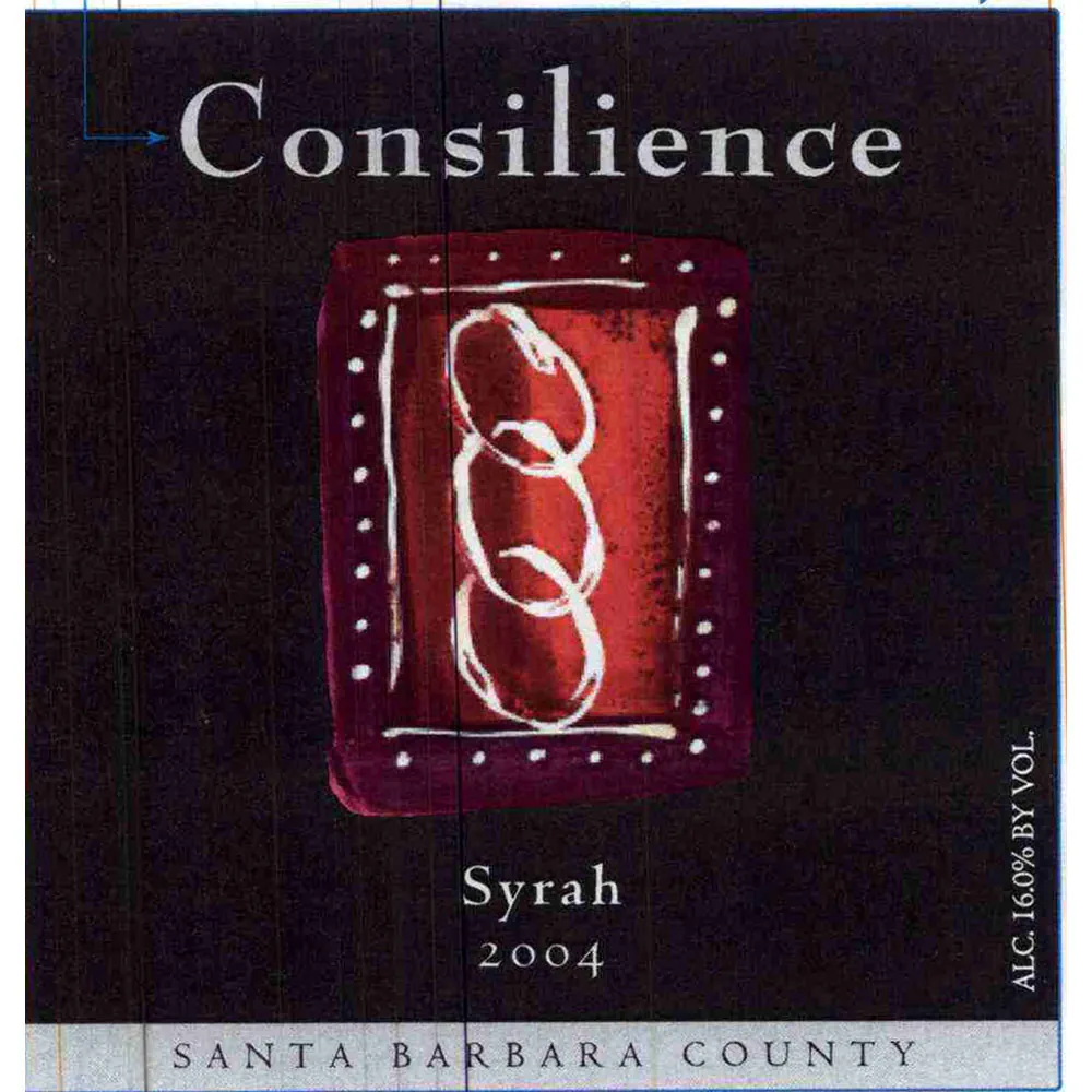 Santa Barbara County Syrah Bottle