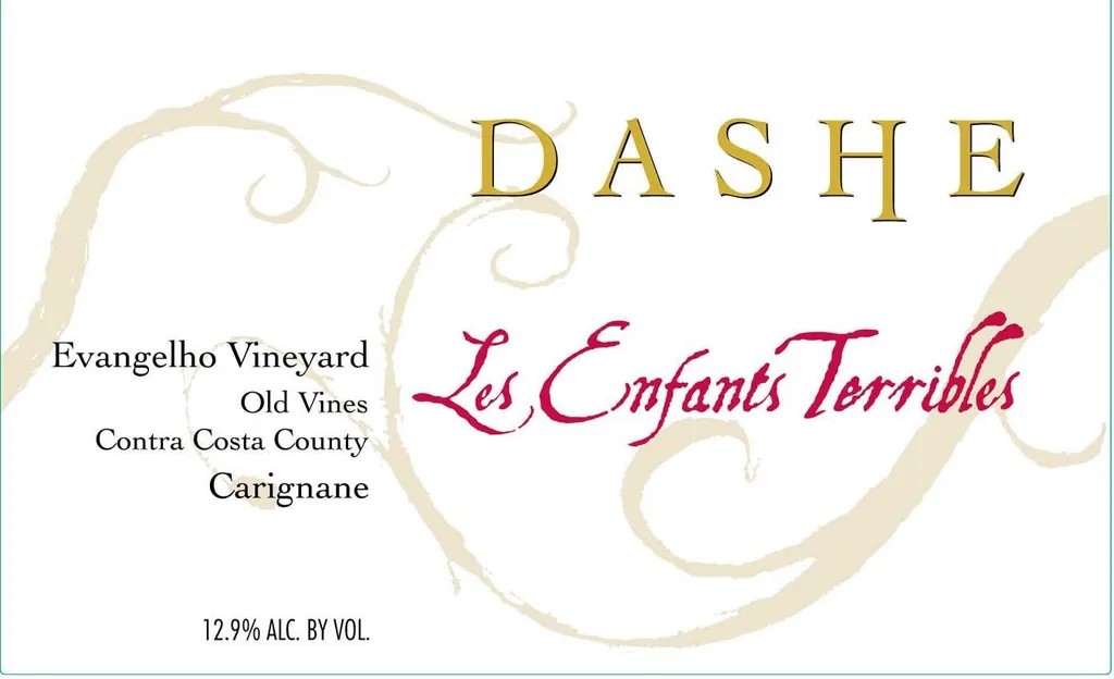 Dashe Evangelho Vineyard Les Enfants Terribles Old Vines Carignane Bottle