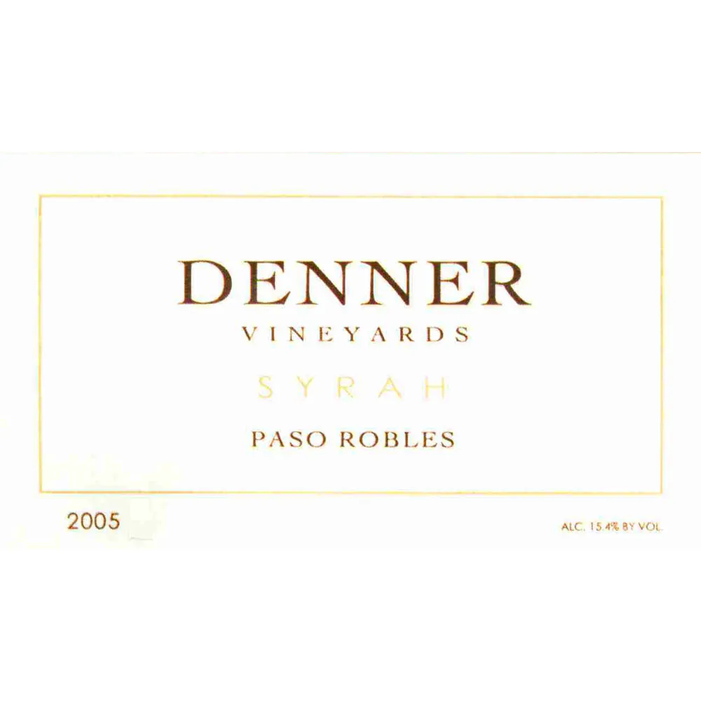 Paso Robles Syrah Bottle