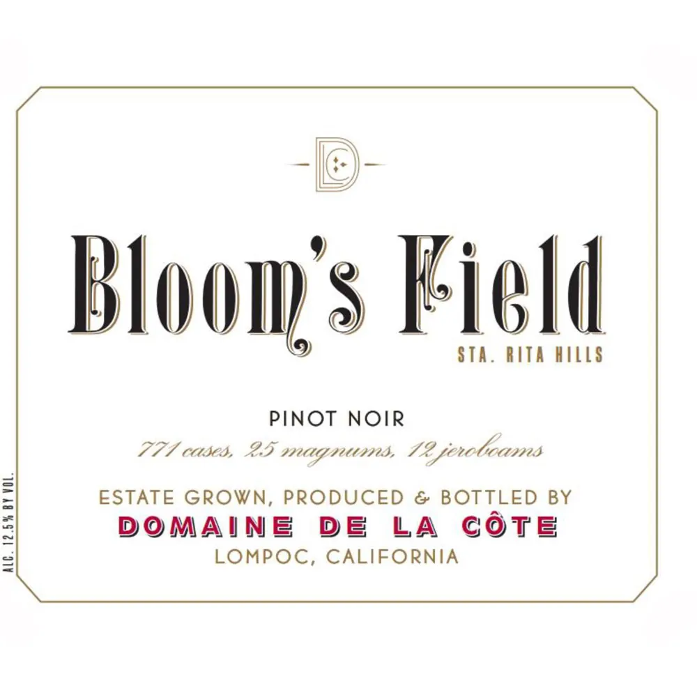Bloom's Field Pinot Noir Bottle