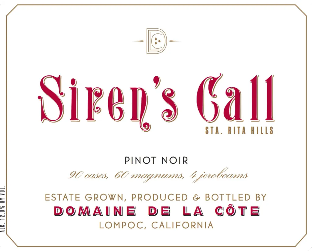 Siren's Call Pinot Noir Bottle
