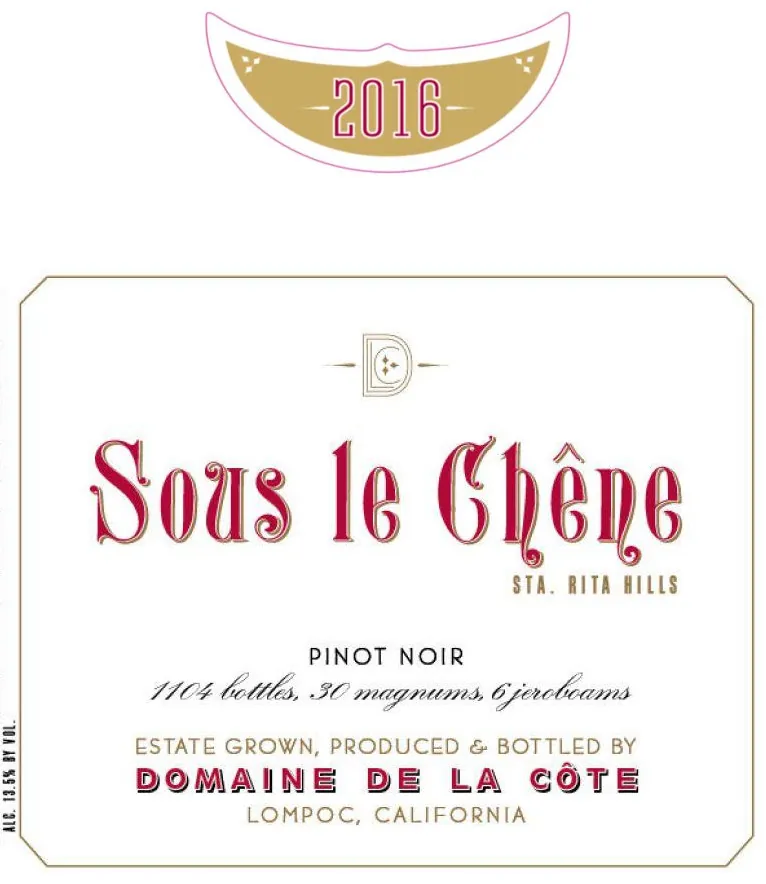 Sous le Chene Pinot Noir Bottle