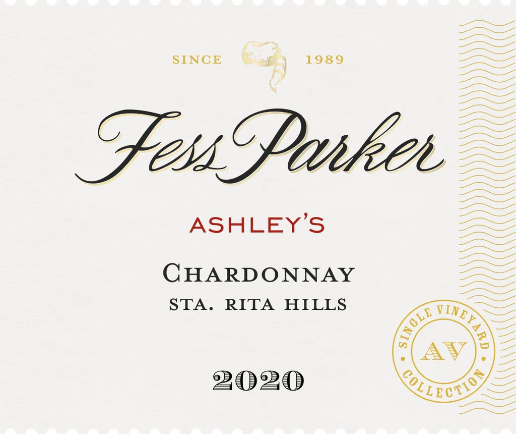 Ashley's Vineyard Chardonnay Bottle