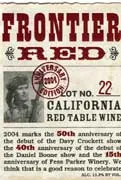 Frontier Red Blend Lot 22 Bottle