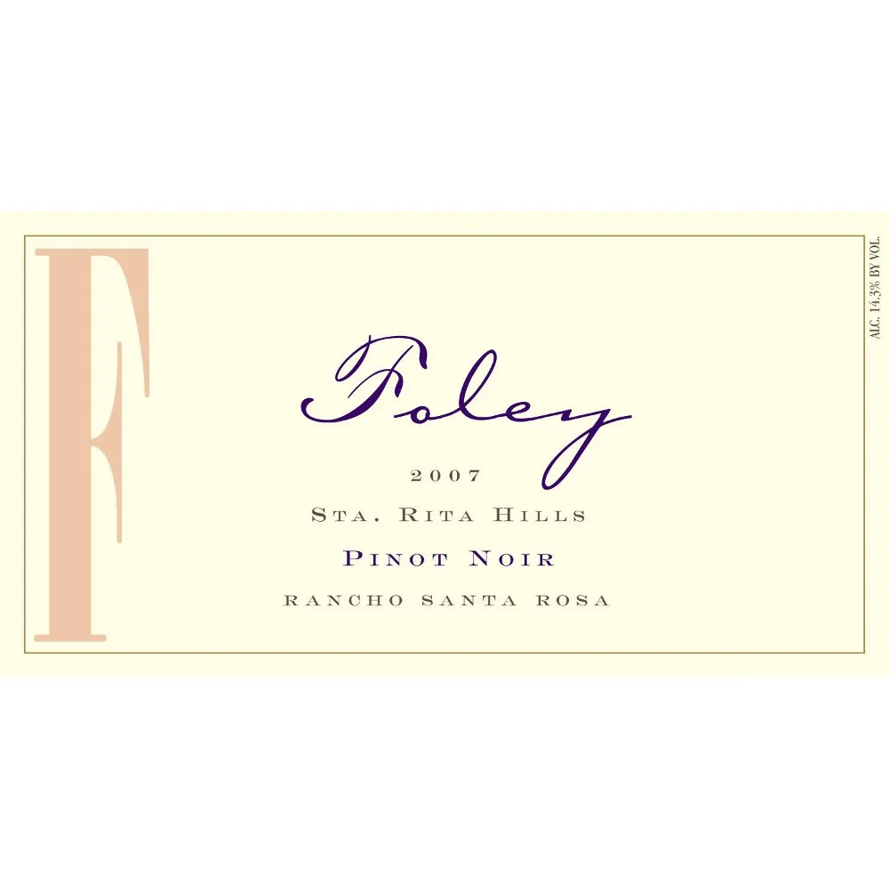 Sta. Rita Hills Pinot Noir Bottle