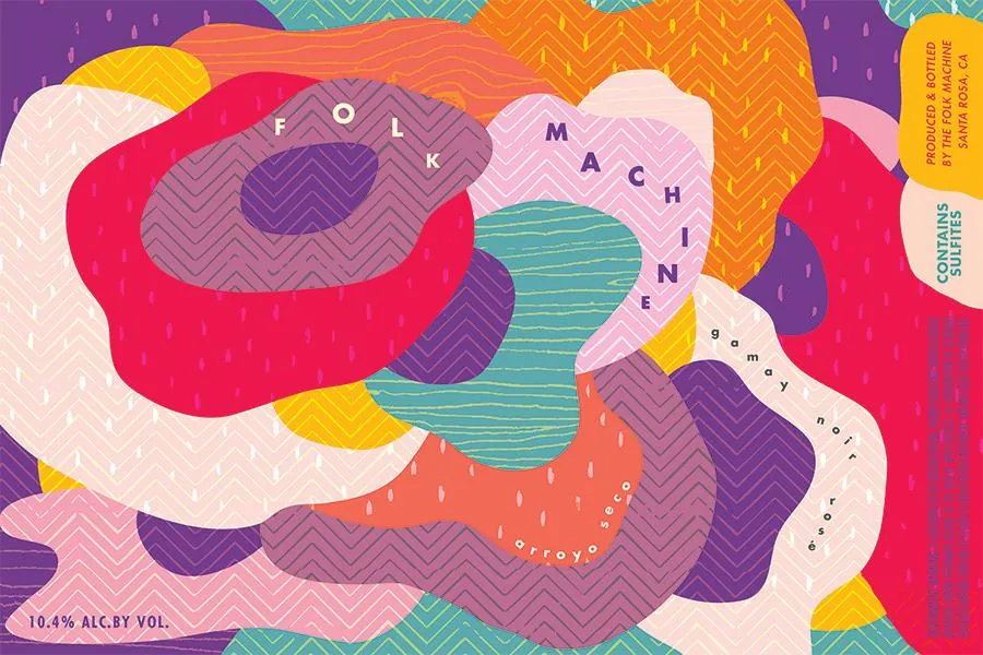 Gamay Noir Rose Bottle