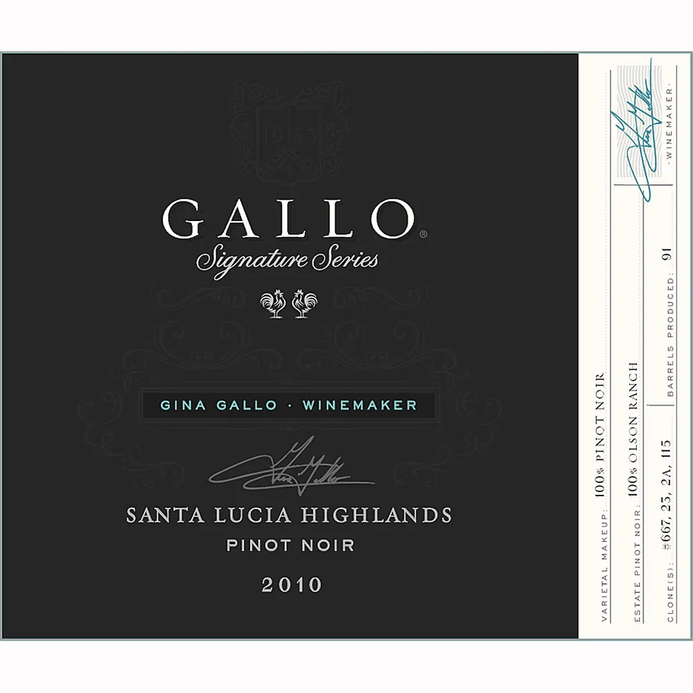 Santa Lucia Highlands Pinot Noir Bottle