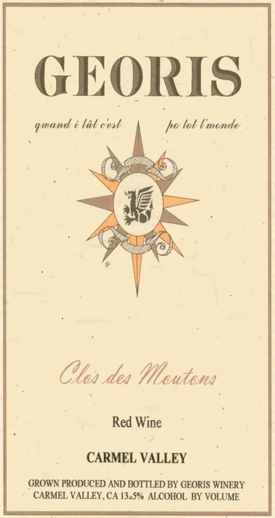 Clos des Moutons Bottle