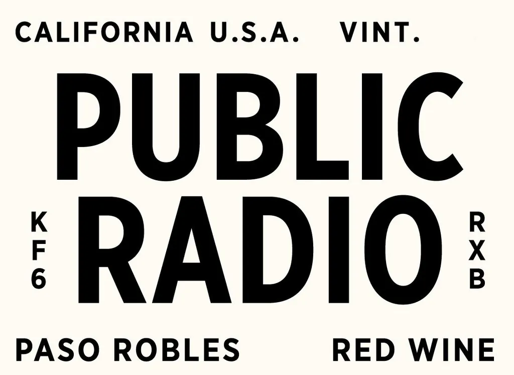 Public Radio Paso Robles Red Bottle