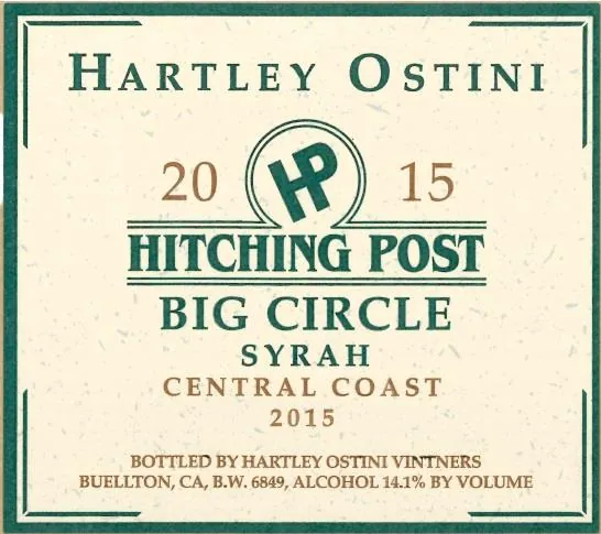 Big Circle Syrah Bottle