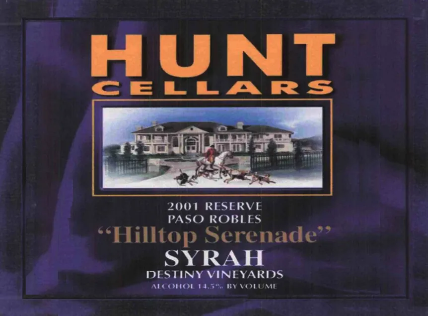 Hilltop Serenade Reserve Syrah Bottle