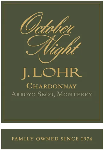 October Night Chardonnay Bottle
