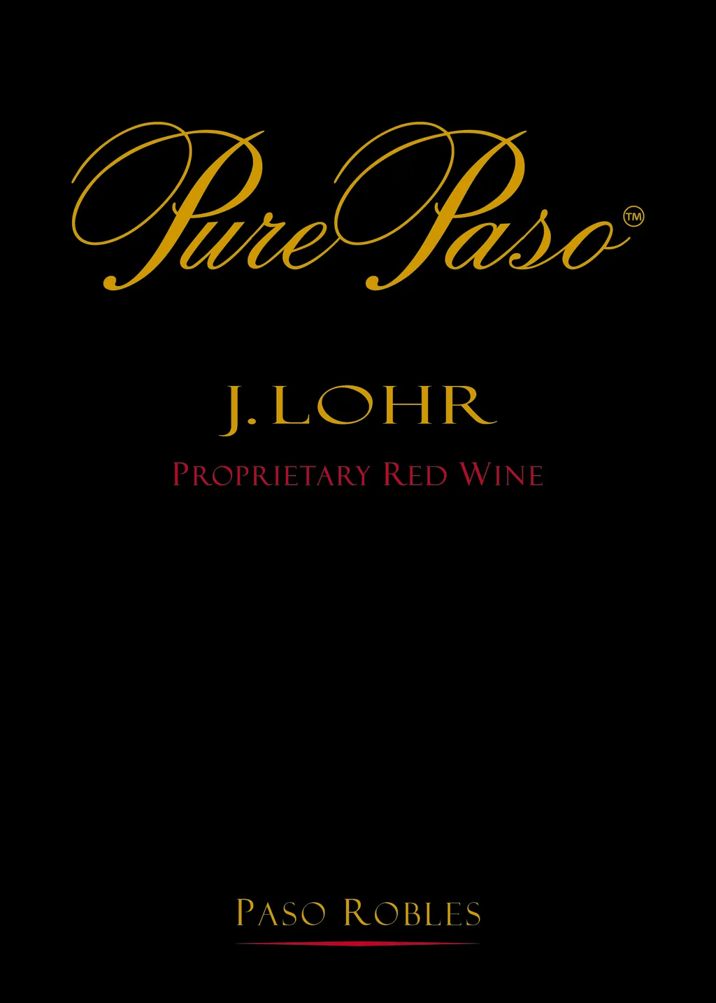 Pure Paso Proprietary Red Bottle