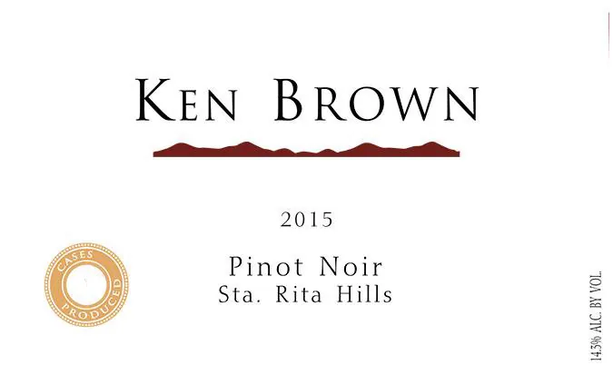 Sta. Rita Hills Pinot Noir Bottle