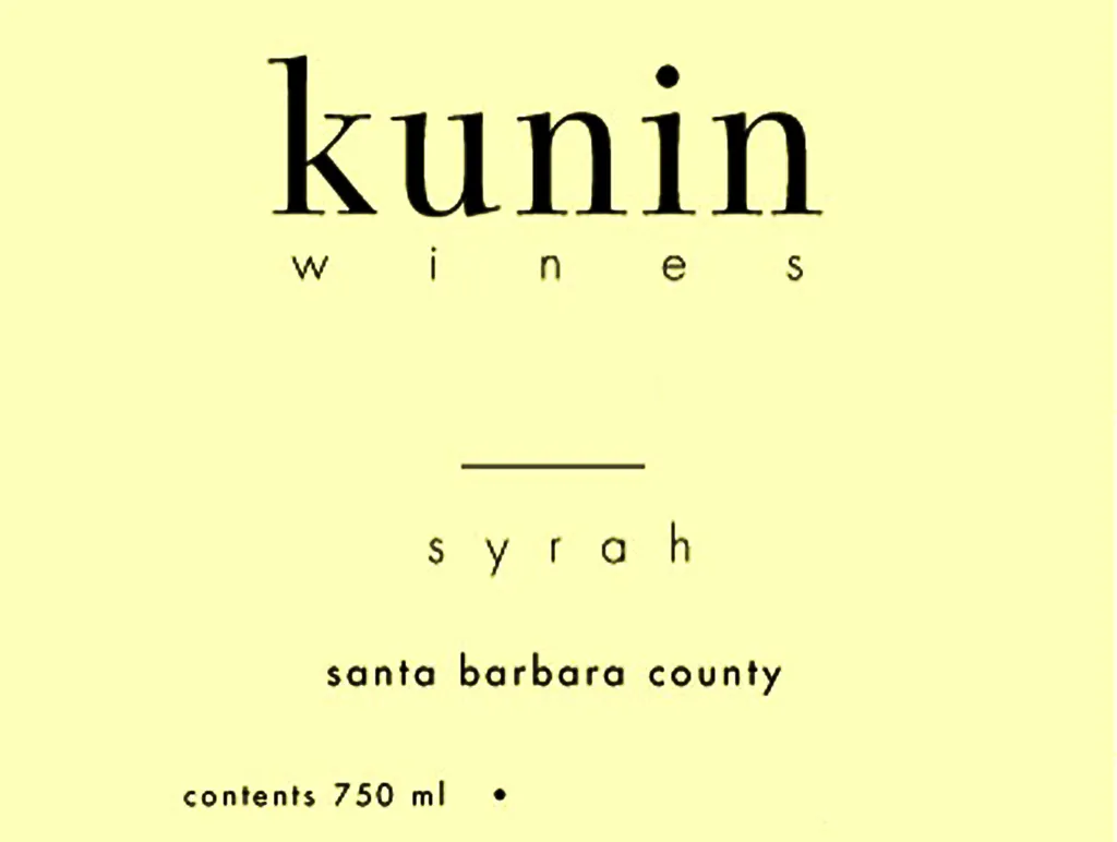 Santa Barbara County Syrah Bottle