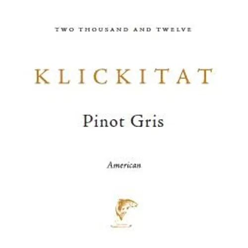 Klickitat Pinot Gris Bottle