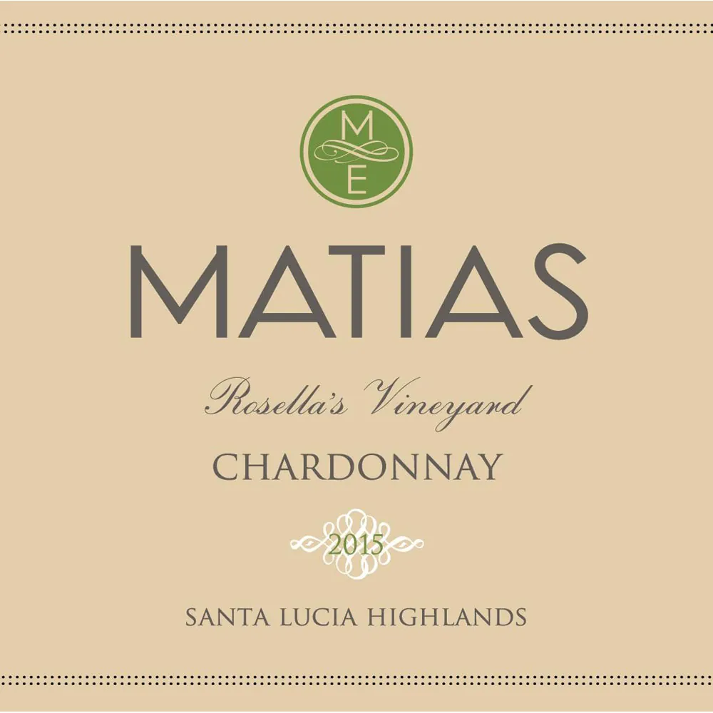 Rosella's Vineyard Chardonnay Bottle