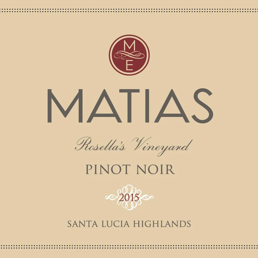 Santa Lucia Highlands Rosella's Vineyard Pinot Noir Bottle
