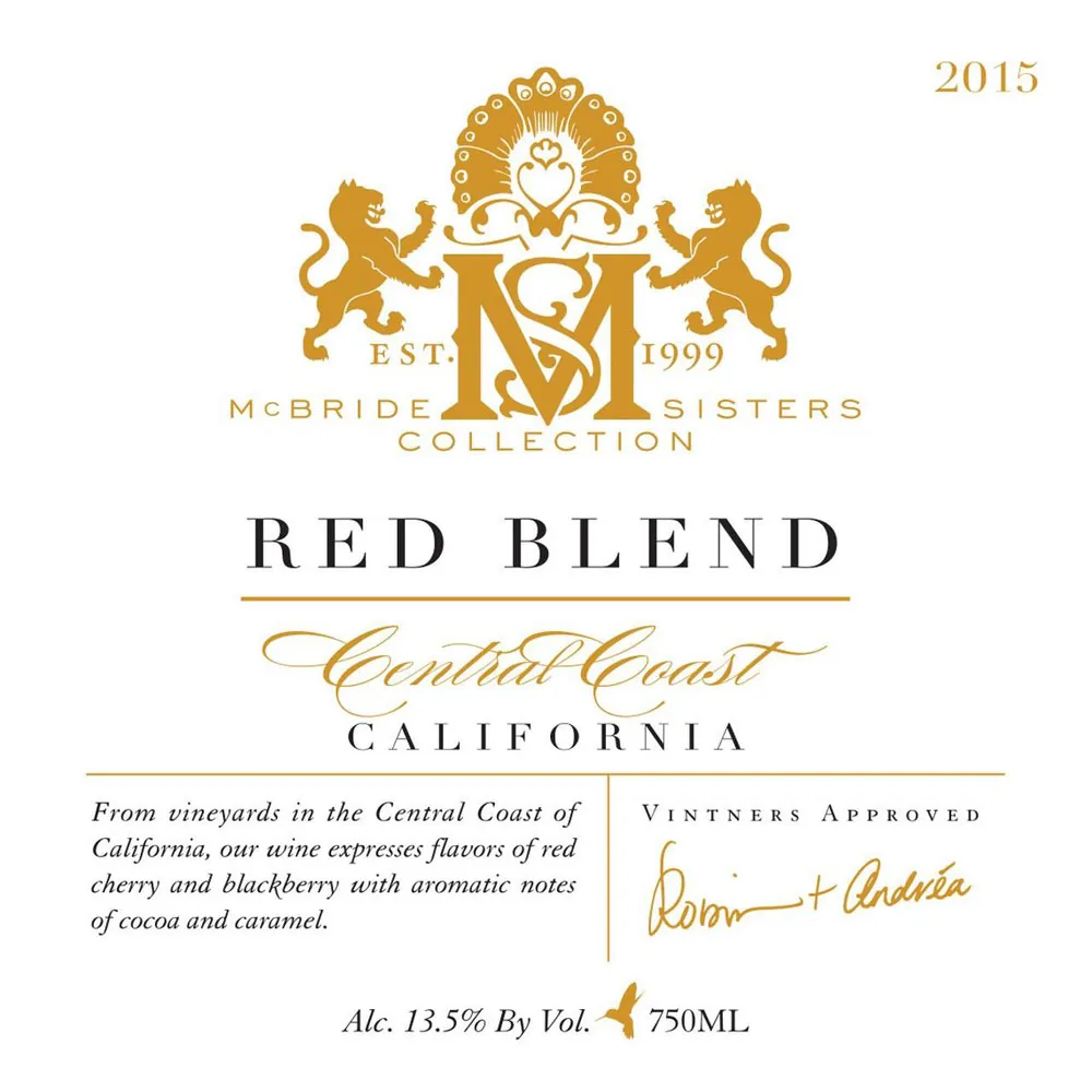 Central Coast Red Blend Bottle