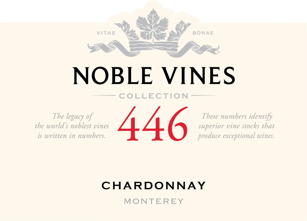 446 Monterey Chardonnay Bottle
