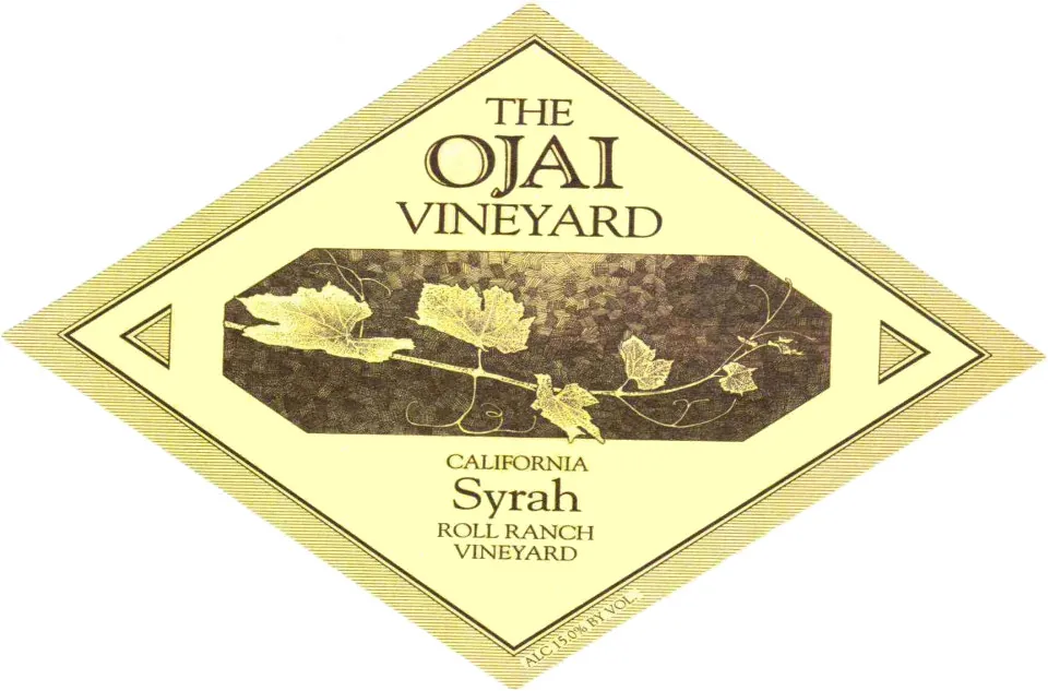 Roll Ranch Syrah Bottle