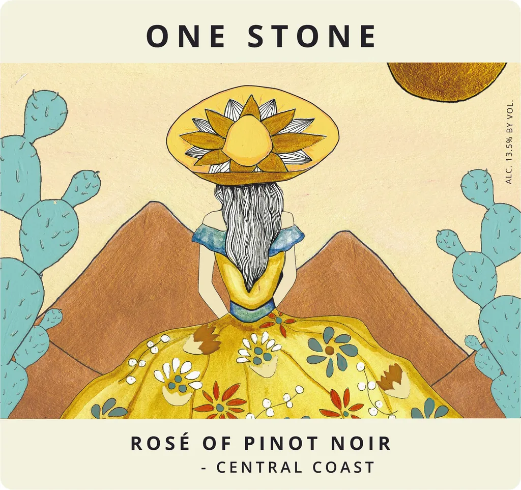 Rose of Pinot Noir Bottle