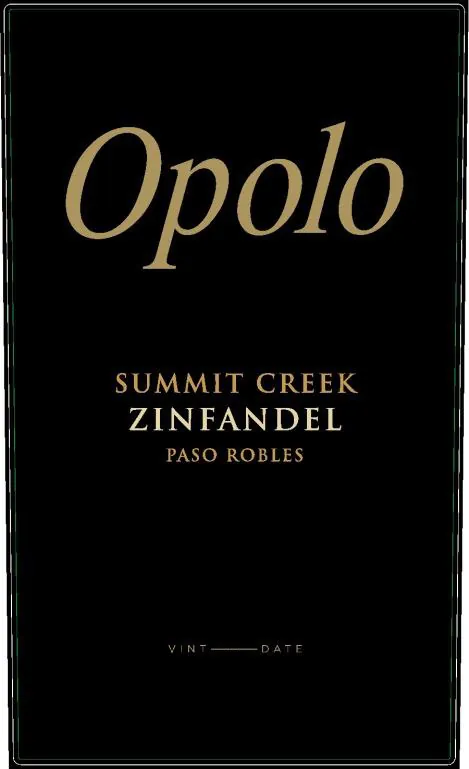 Summit Creek Zinfandel Bottle