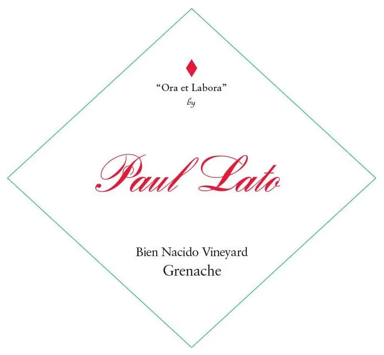 Ora et Labora Bien Nacido Vineyard Grenache Bottle