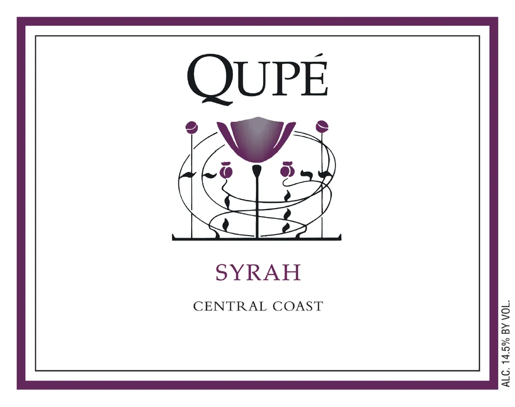 Central Coast Syrah Bottle