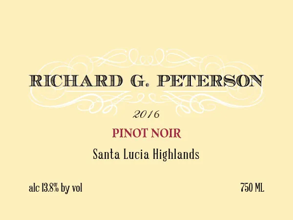 Pinot Noir Bottle