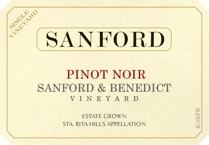 Sanford & Benedict Vineyard Pinot Noir Bottle