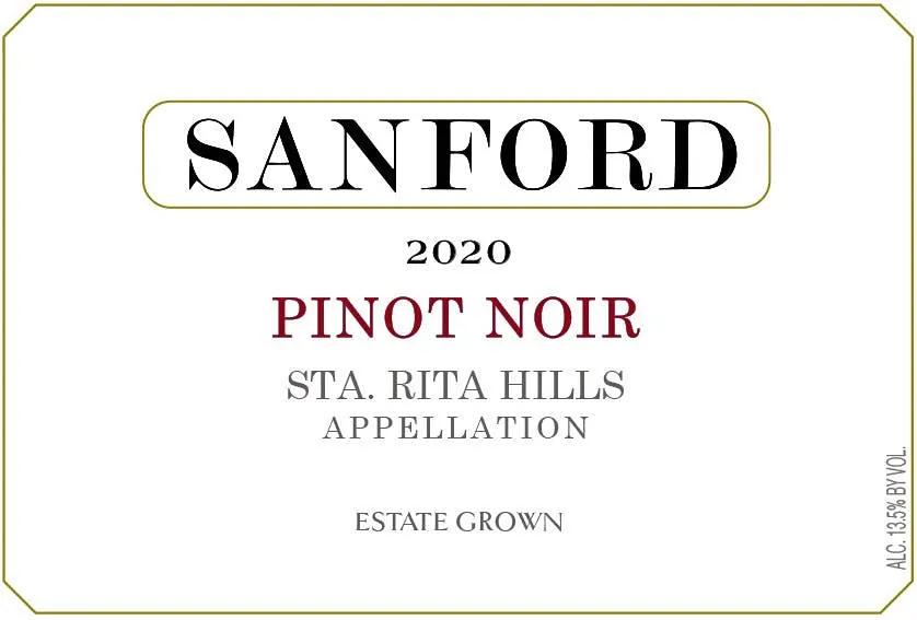 Sta. Rita Hills Pinot Noir Bottle