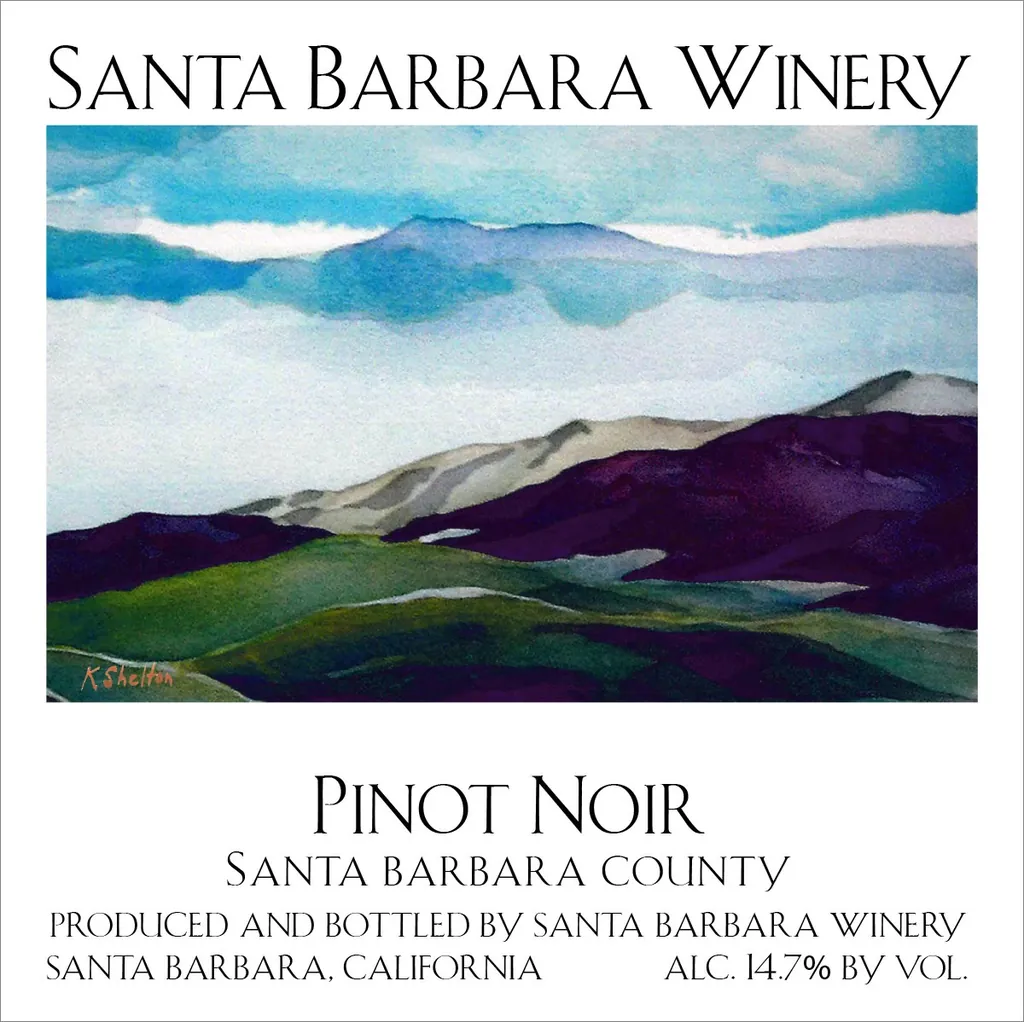 Santa Barbara Pinot Noir Bottle