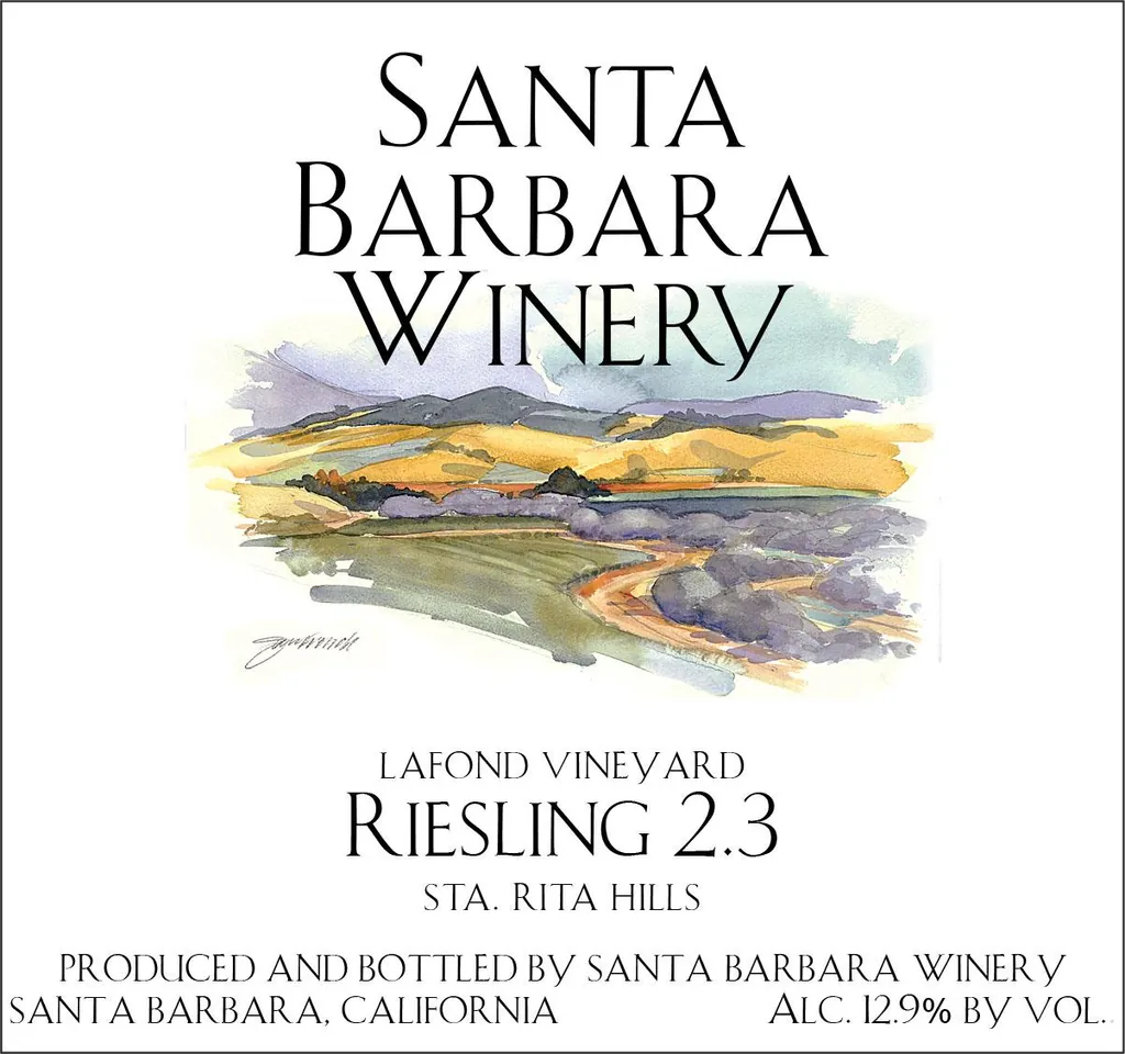 Sta. Rita Hills 2.3 Riesling Bottle