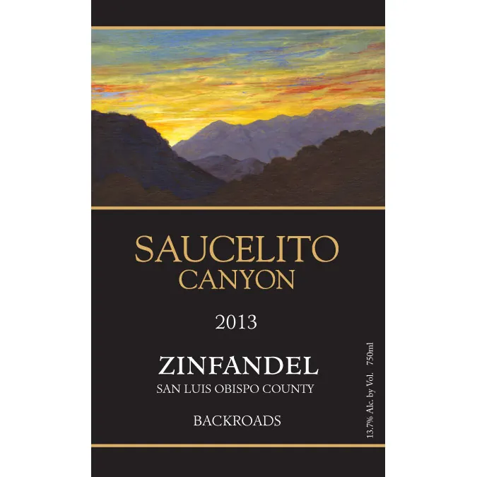 Canyon Backroads Zinfandel Bottle