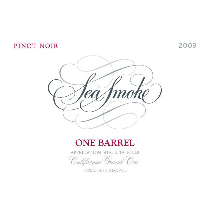 One Barrel Pinot Noir Bottle
