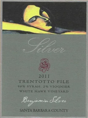 Silver Trentotto File Syrah Bottle