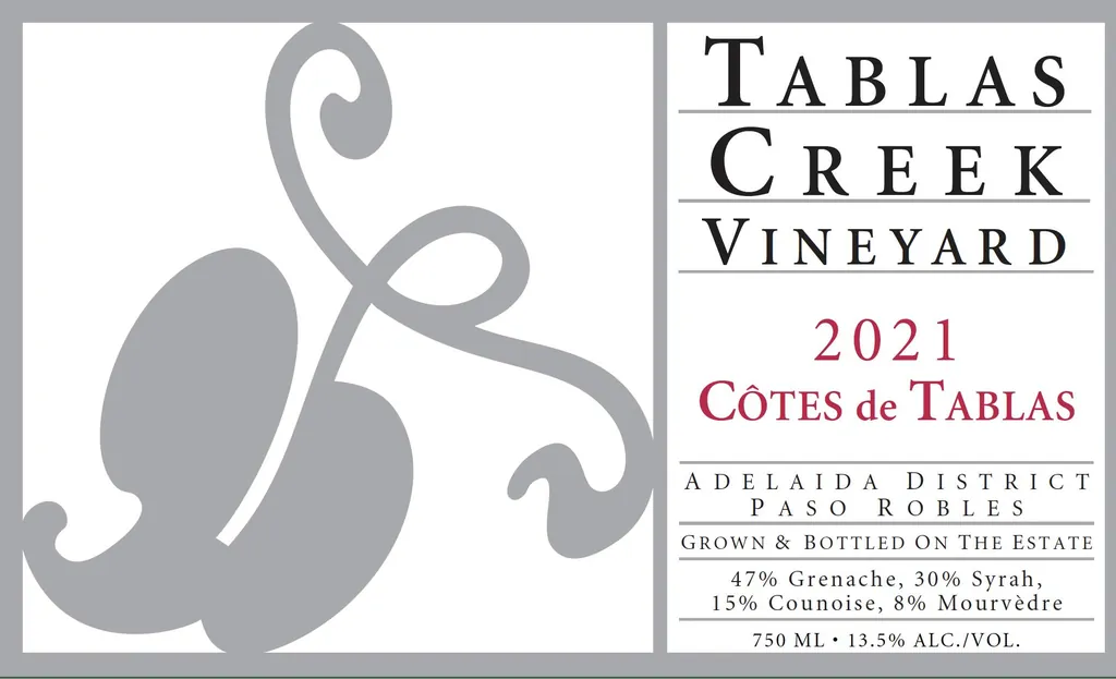 Cotes de Tablas Rouge Bottle