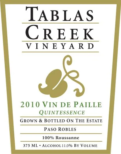 Vin de Paille Quintessence Roussanne Bottle